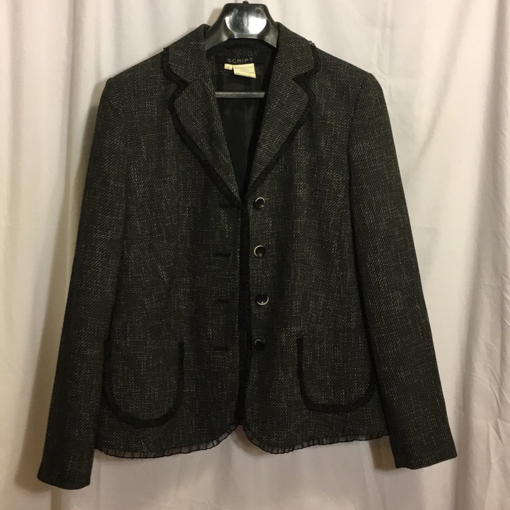 Script Black And White Jacket 12 - image 1